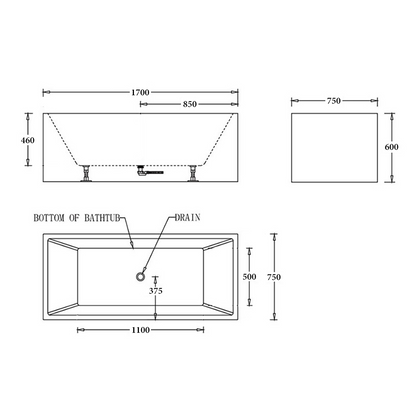 Kansas Corner Bathtub