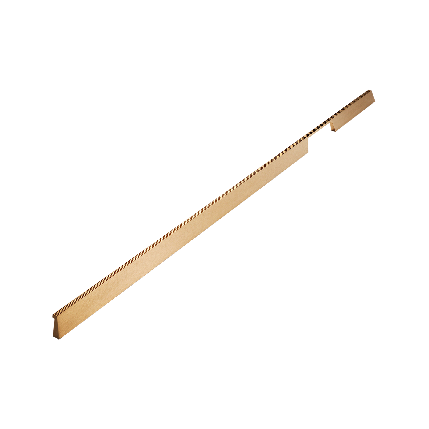 Momo Rail D Handle Left  1120mm in Brushed Dark Brass