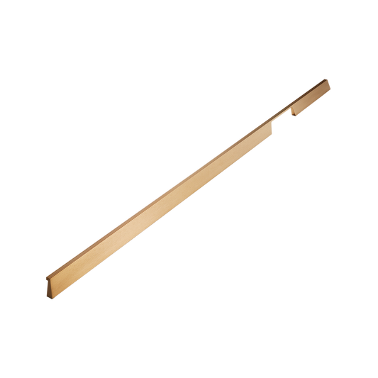 Momo Rail D Handle Left  1120mm in Brushed Dark Brass