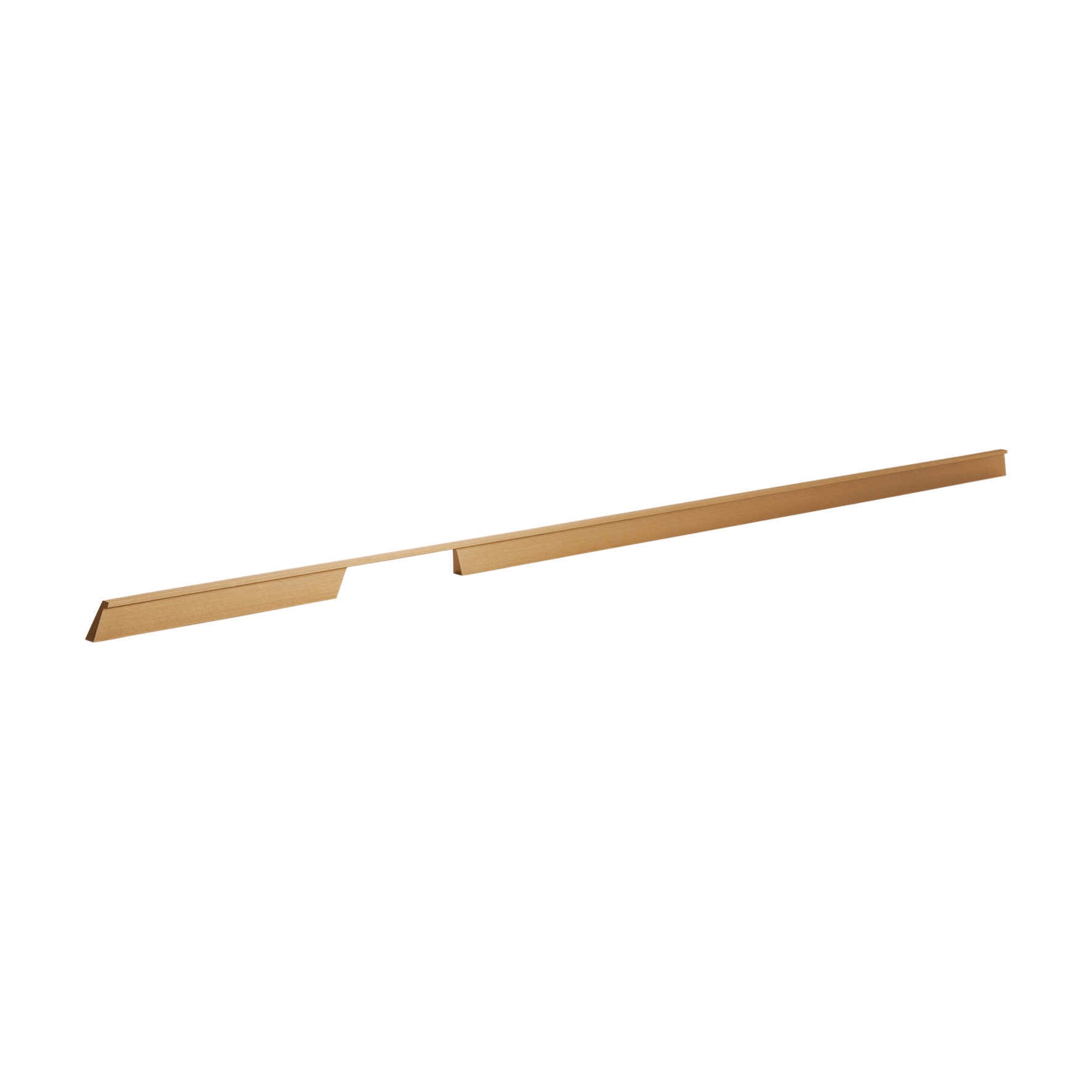 Momo Rail D Handle Left  1120mm in Brushed Dark Brass (1)