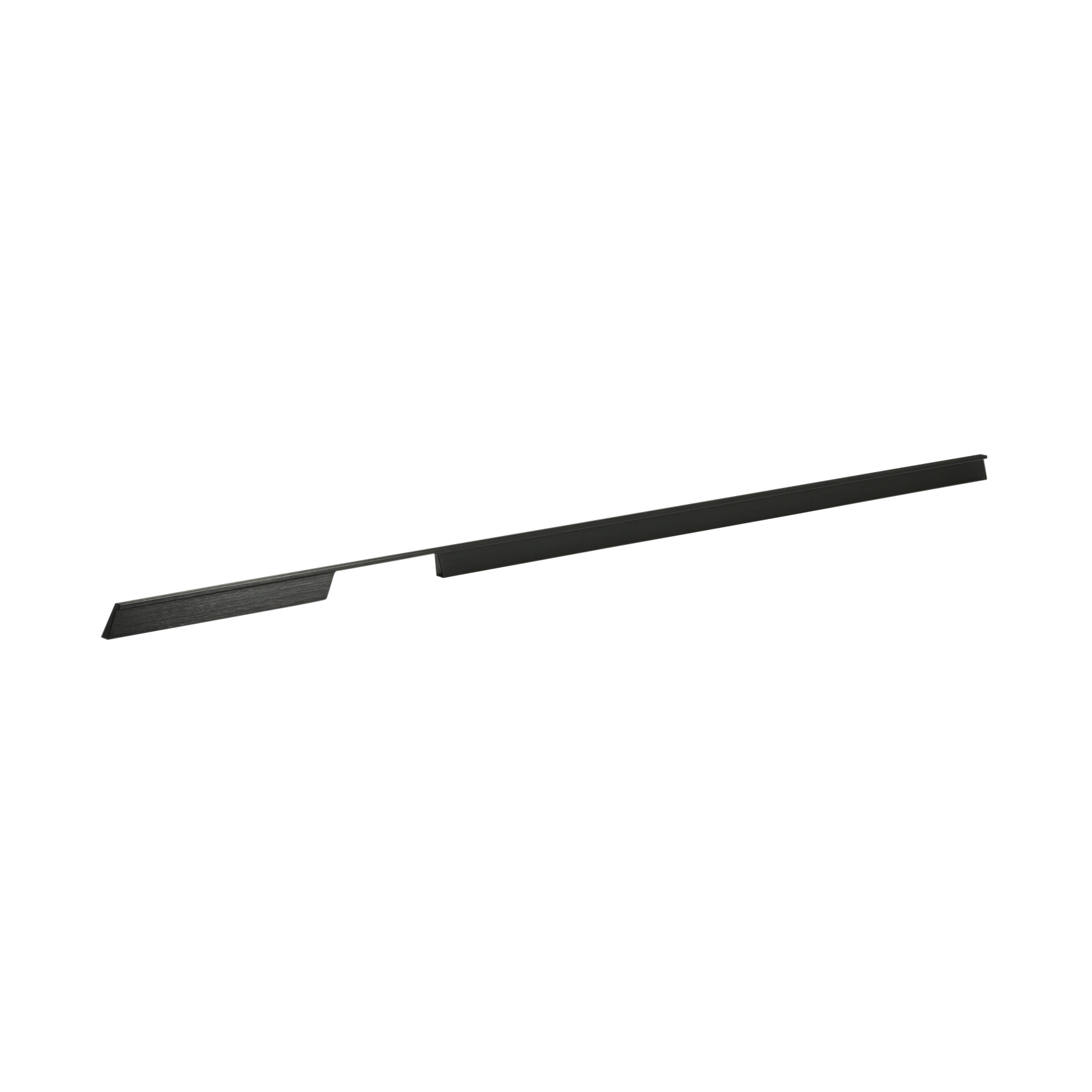 Momo Rail D Handle Left  1120mm in Brushed Black (1)