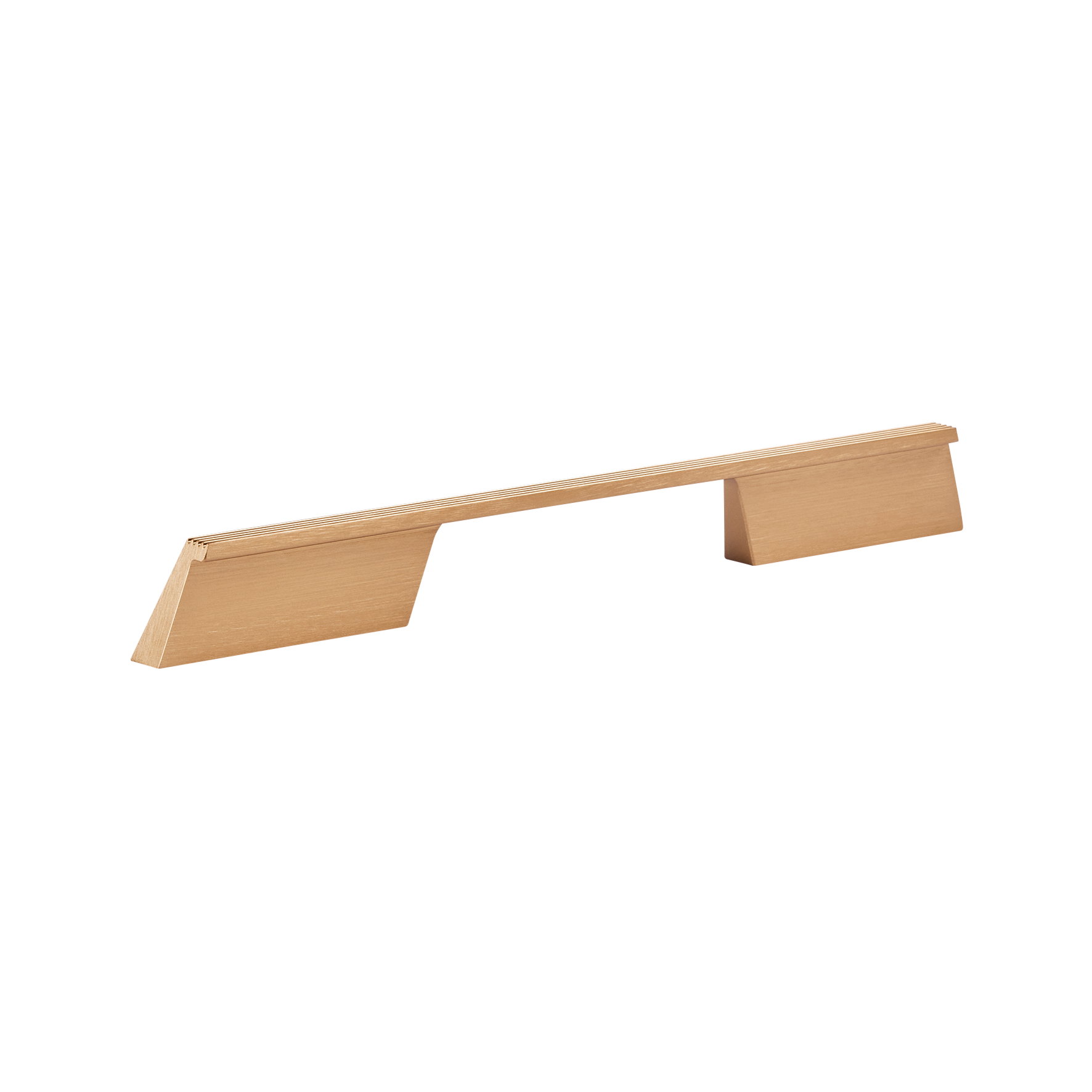 Momo Rail D Handle 192mm in Brushed Dark Brass (1)