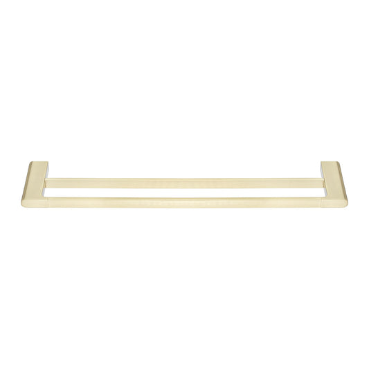 VOG - 600mm Light Brushed Brass Double Towel Rail
