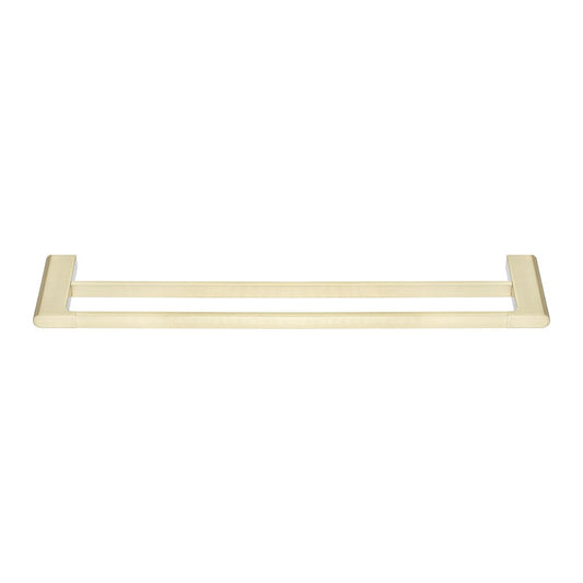 VOG - 800mm Light Brushed Brass Double Towel Rail