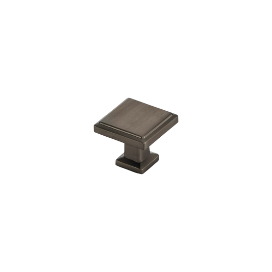 Momo Lucca Square Knob 30mm in Antique Brass