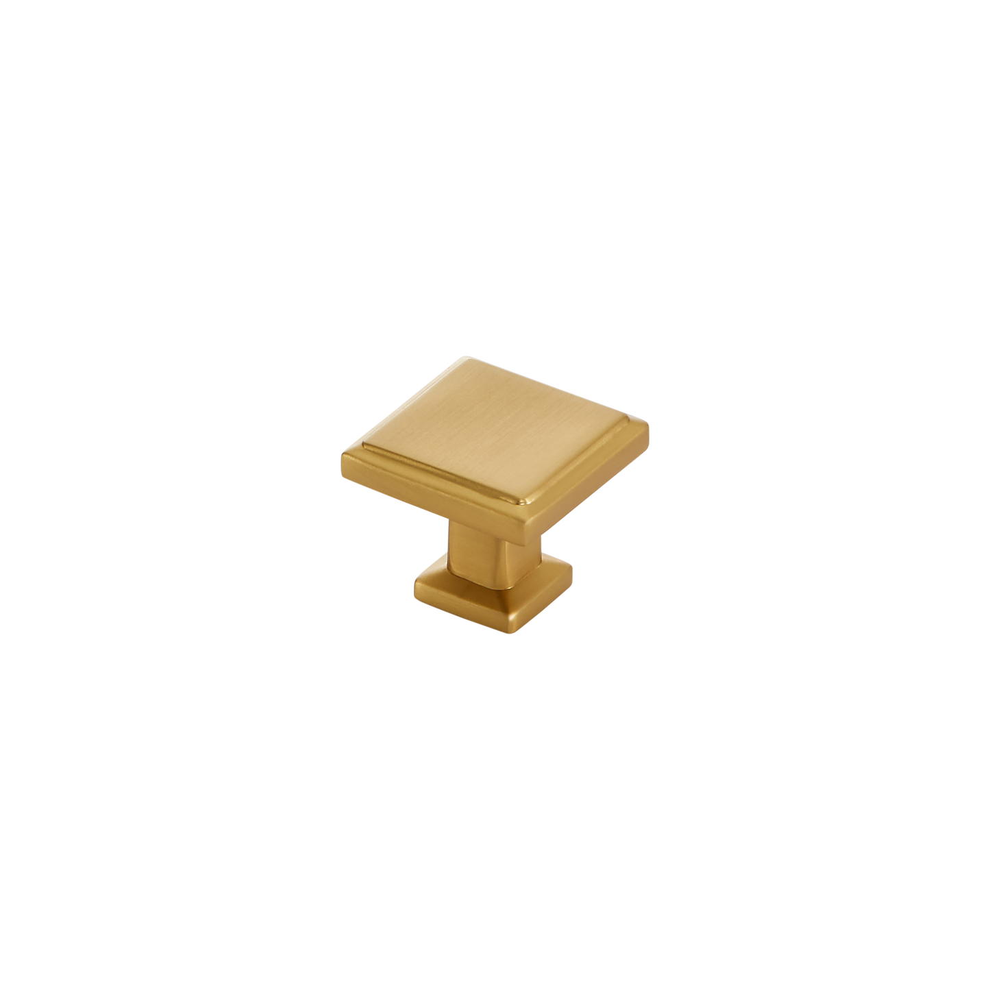 Momo Lucca Square Knob 30mm in Brushed Satin Brass