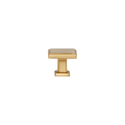 Momo Lucca Square Knob 30mm in Brushed Satin Brass (1)