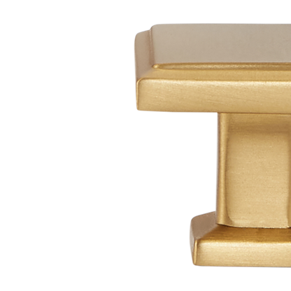 Momo Lucca Square Knob 30mm in Brushed Satin Brass (2)
