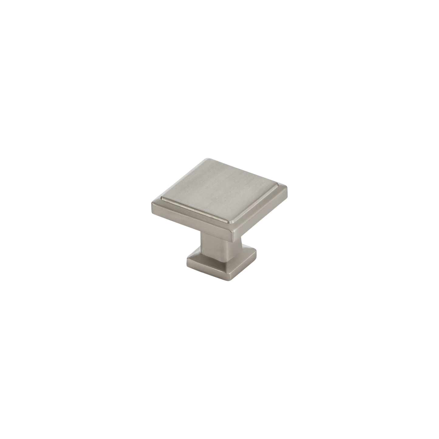 Momo Lucca Square Knob 30mm in Dull Brushed Nickel