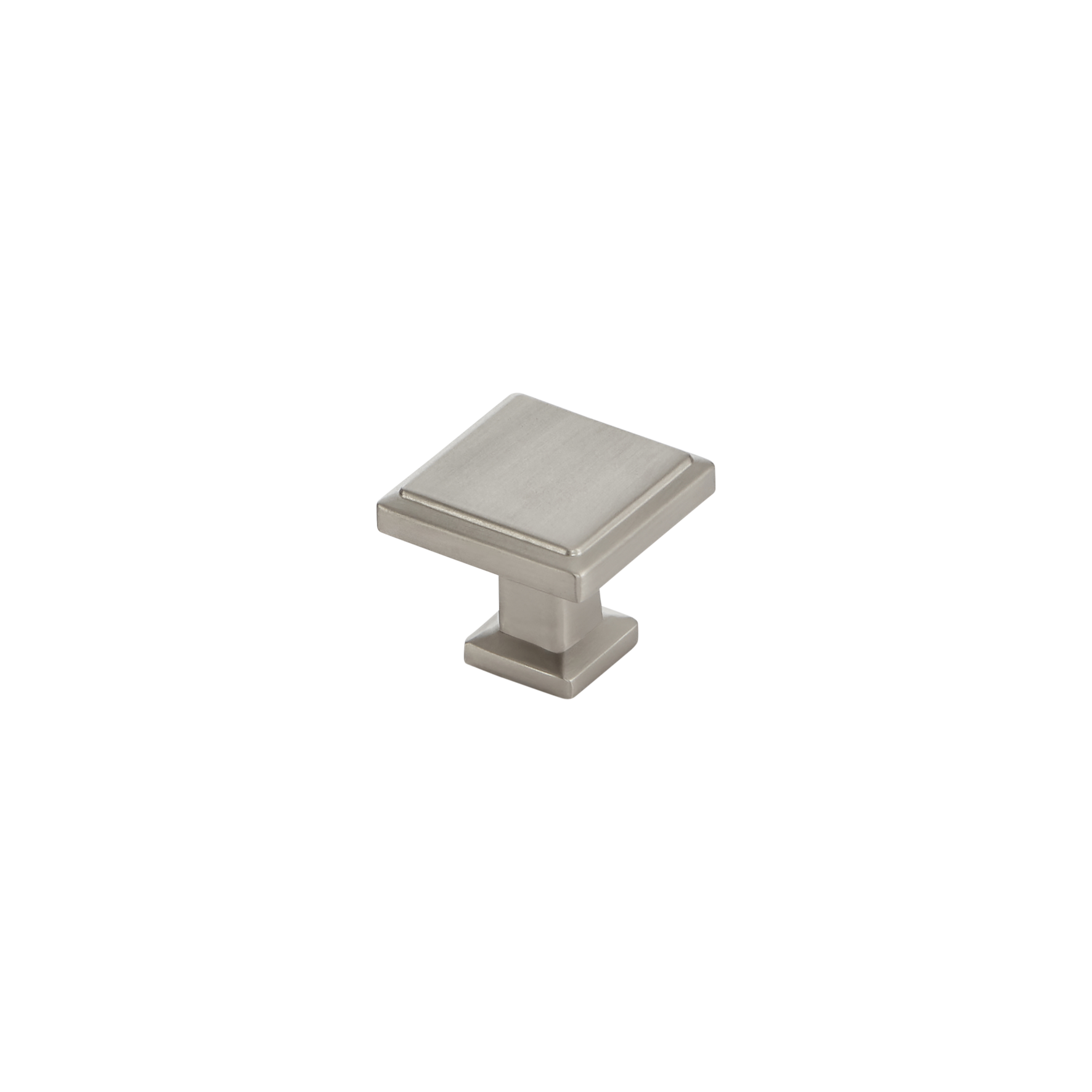 Momo Lucca Square Knob 30mm in Dull Brushed Nickel