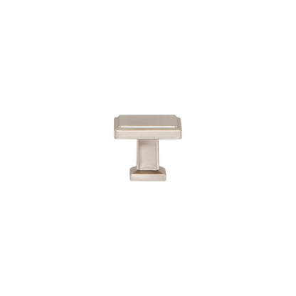Momo Lucca Square Knob 30mm in Dull Brushed Nickel (1)