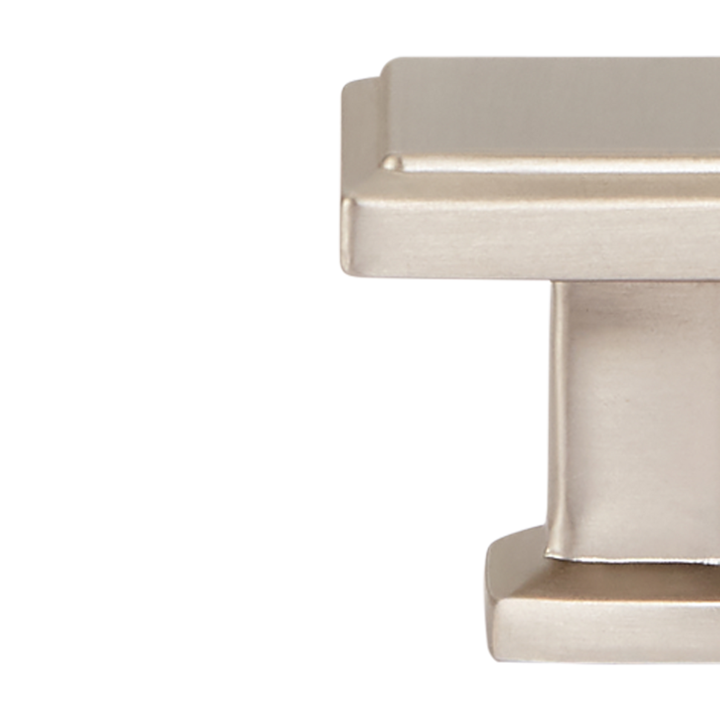 Momo Lucca Square Knob 30mm in Dull Brushed Nickel (2)