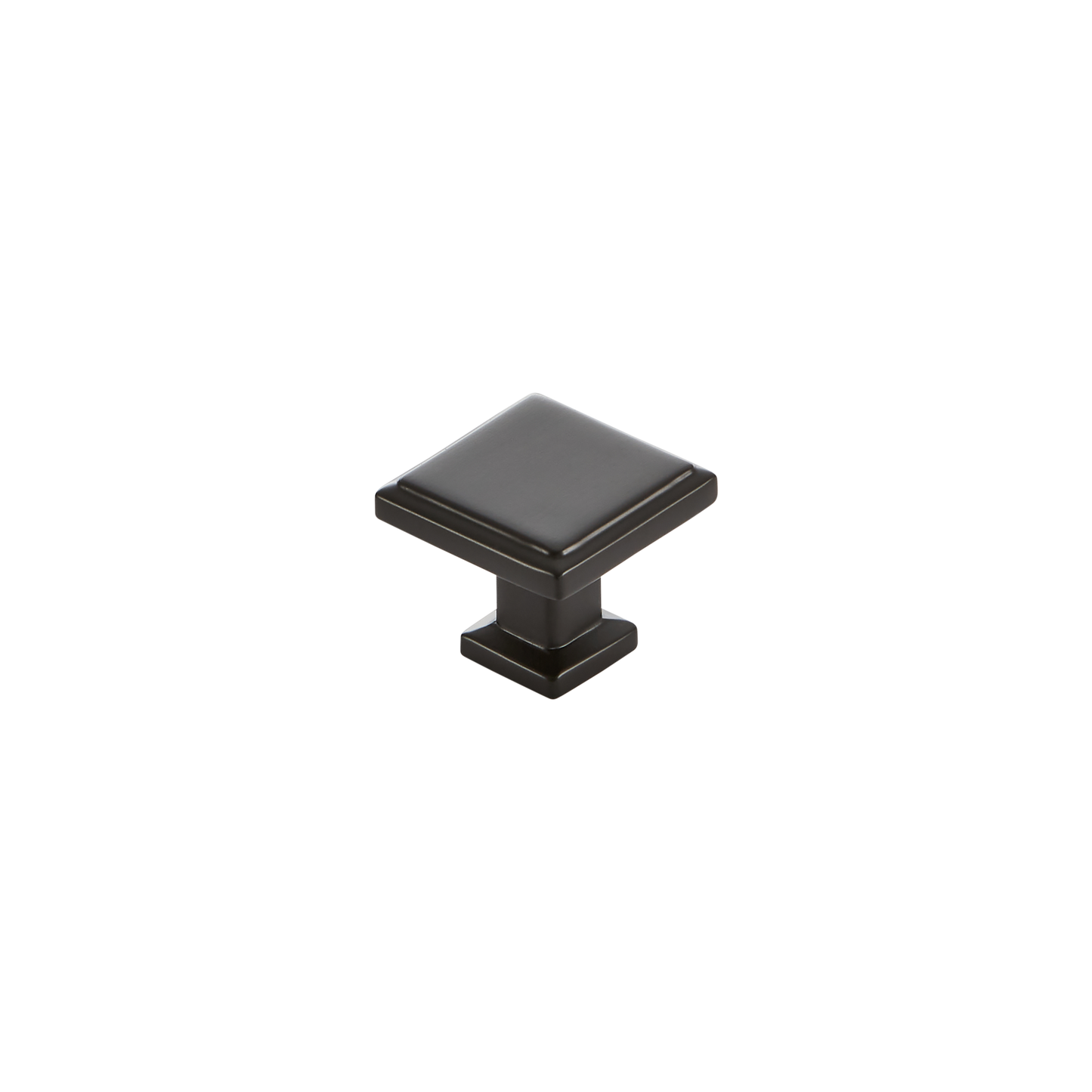Momo Lucca Square Knob 30mm in Matt Black