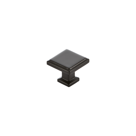 Momo Lucca Square Knob 30mm in Matt Black