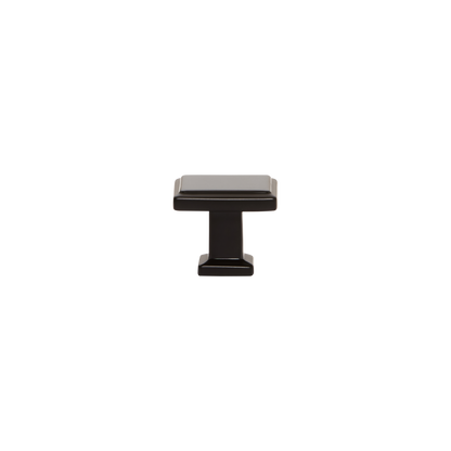 Momo Lucca Square Knob 30mm in Matt Black (1)