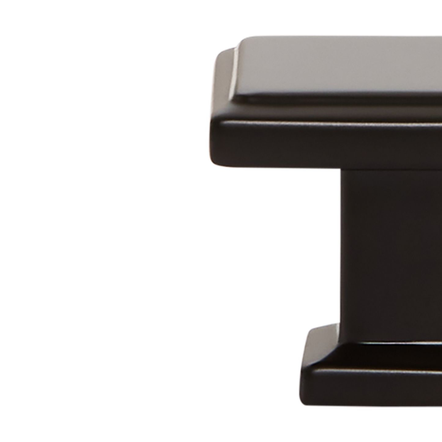 Momo Lucca Square Knob 30mm in Matt Black (2)