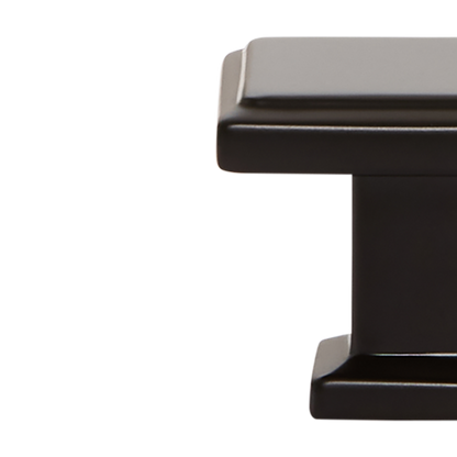 Momo Lucca Square Knob 30mm in Matt Black (2)
