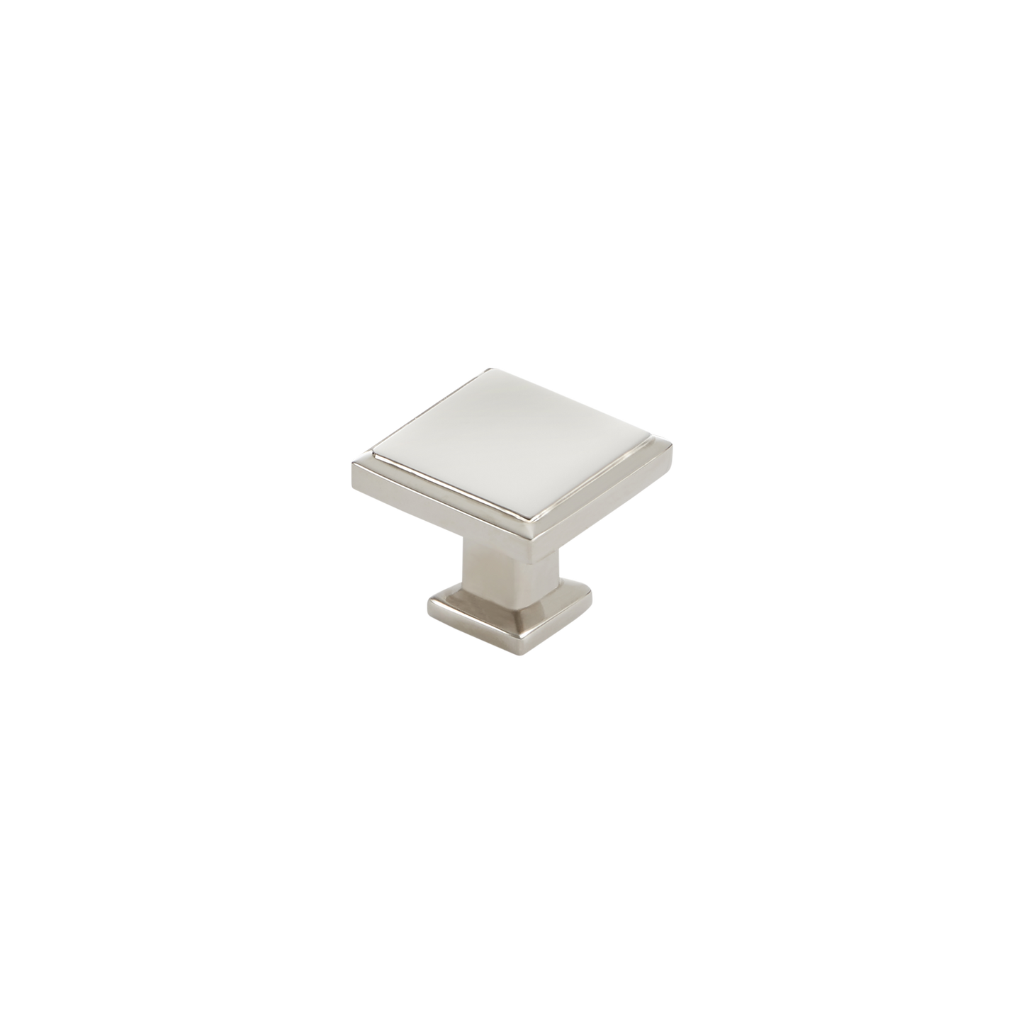 Momo Lucca Square Knob 30mm in Polished Nickel