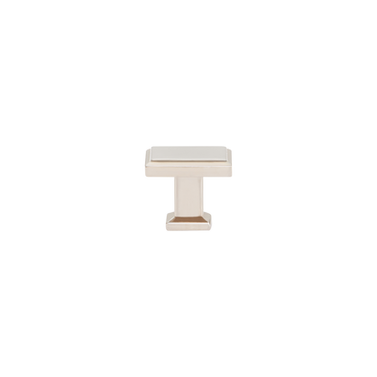 Momo Lucca Square Knob 30mm in Polished Nickel (1)
