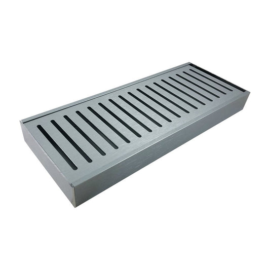 Lauxes 'Celleni' Aluminium Floor Grate Silver 100*100*26mm(Maximum Length 5600mm,50mm Waste)
