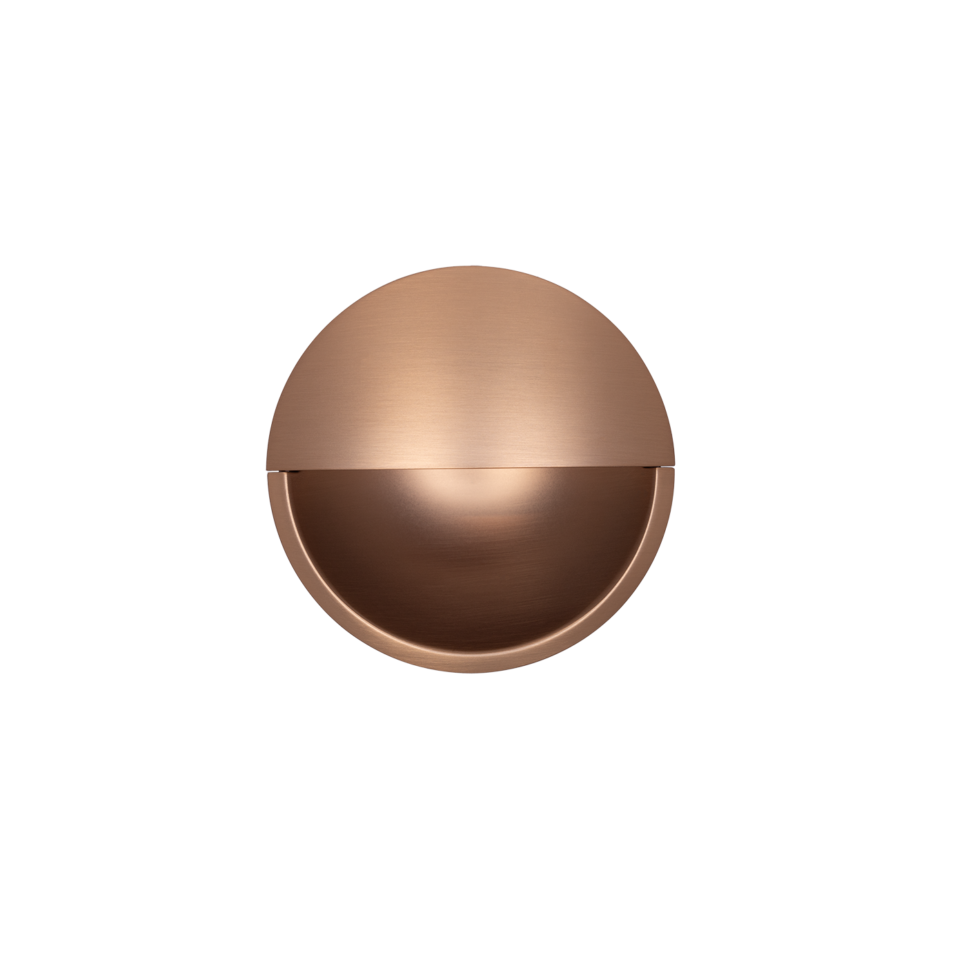 Momo Lidd Flush Pull 60mm in Brushed Dark Brass