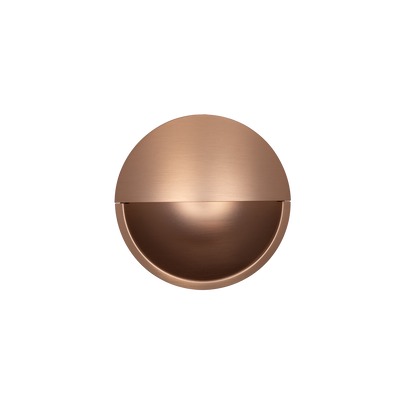 Momo Lidd Flush Pull 60mm in Brushed Dark Brass