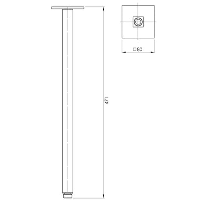 Lexi Ceiling Arm 450mm
