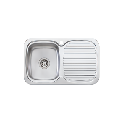 Lakeland Single Bowl Sink With Drainer