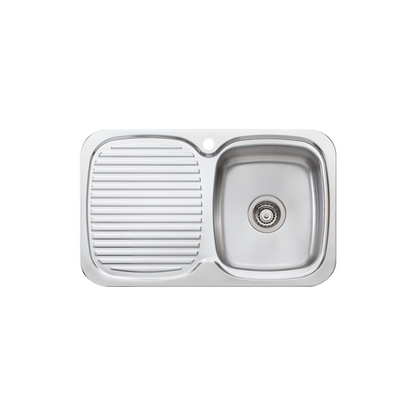 Lakeland Single Bowl Sink With Drainer