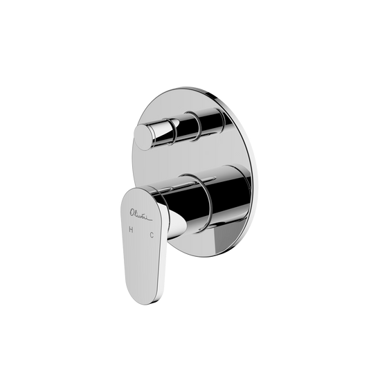 London Chrome Wall Mixer With Diverter