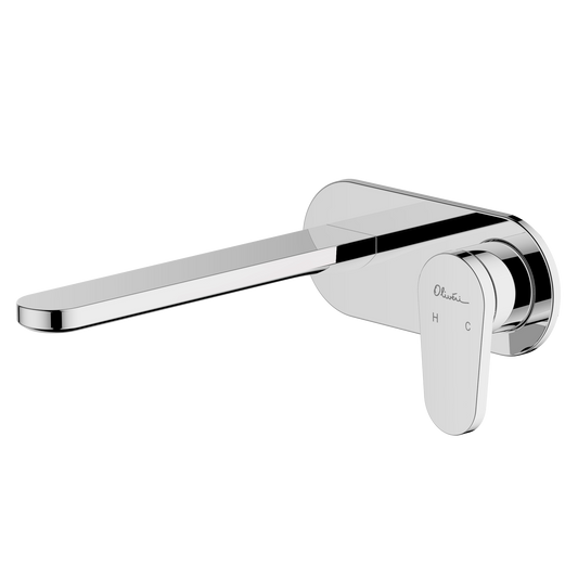 London Chrome Wall Mixer Set - Trim Kit Only