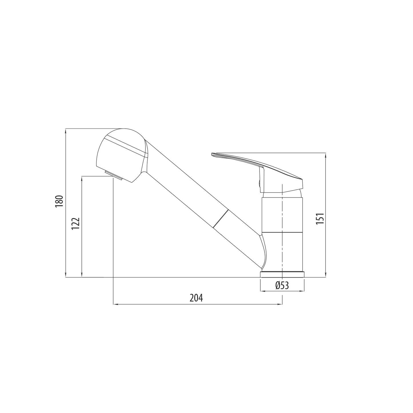 London Pull Out Spray Mixer