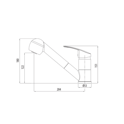 London Pull Out Spray Mixer