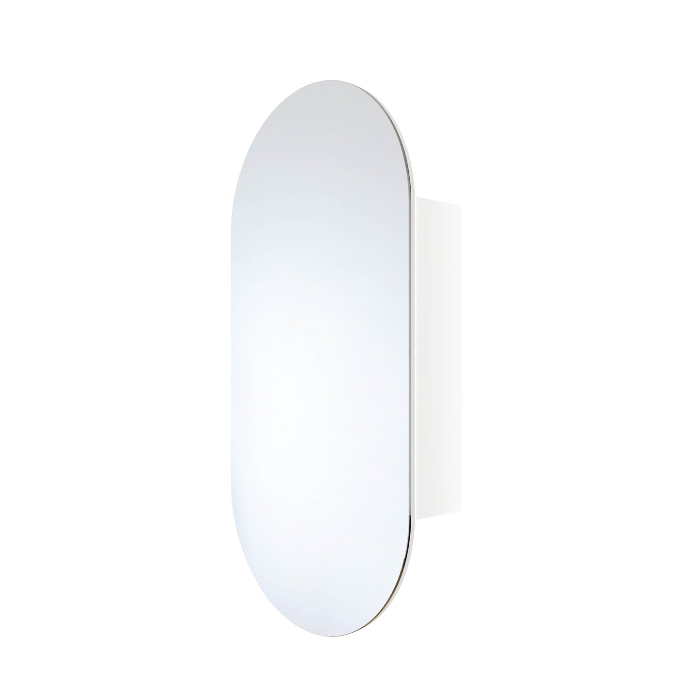 Lincoln Pill White Mirror Cabinet - 500x