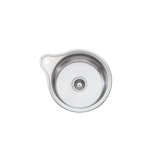 Solitaire Round Bowl Sink With Tap Landing