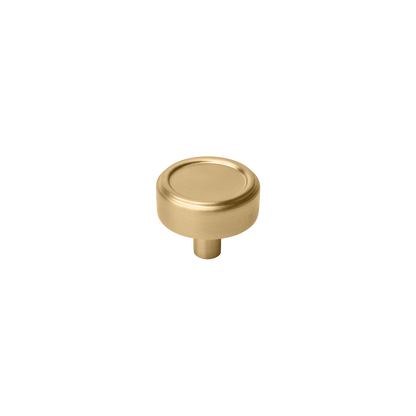 Momo Monaco Round Knob 36mm in Brushed Satin Brass