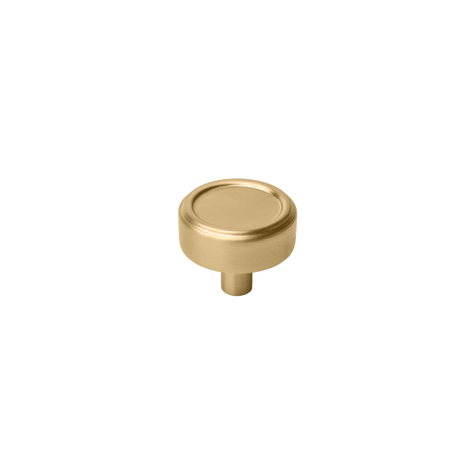 Momo Monaco Round Knob 36mm in Brushed Satin Brass