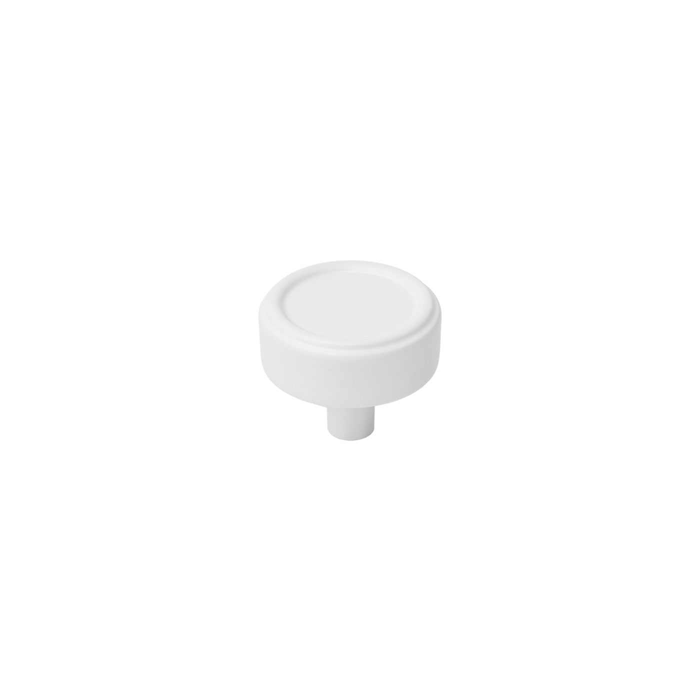 Momo Monaco Round Knob 36mm in Matt White