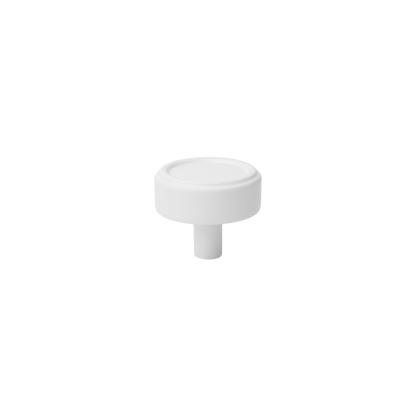 Momo Monaco Round Knob 36mm in Matt White (1)