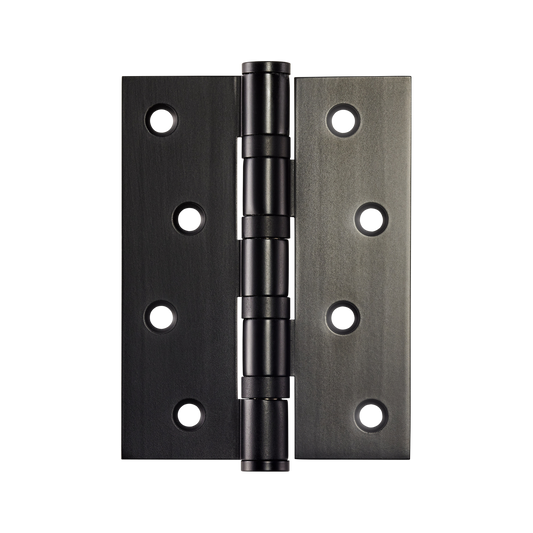Momo Solid Brass Hinge 100mm x 76mm In Matt Black