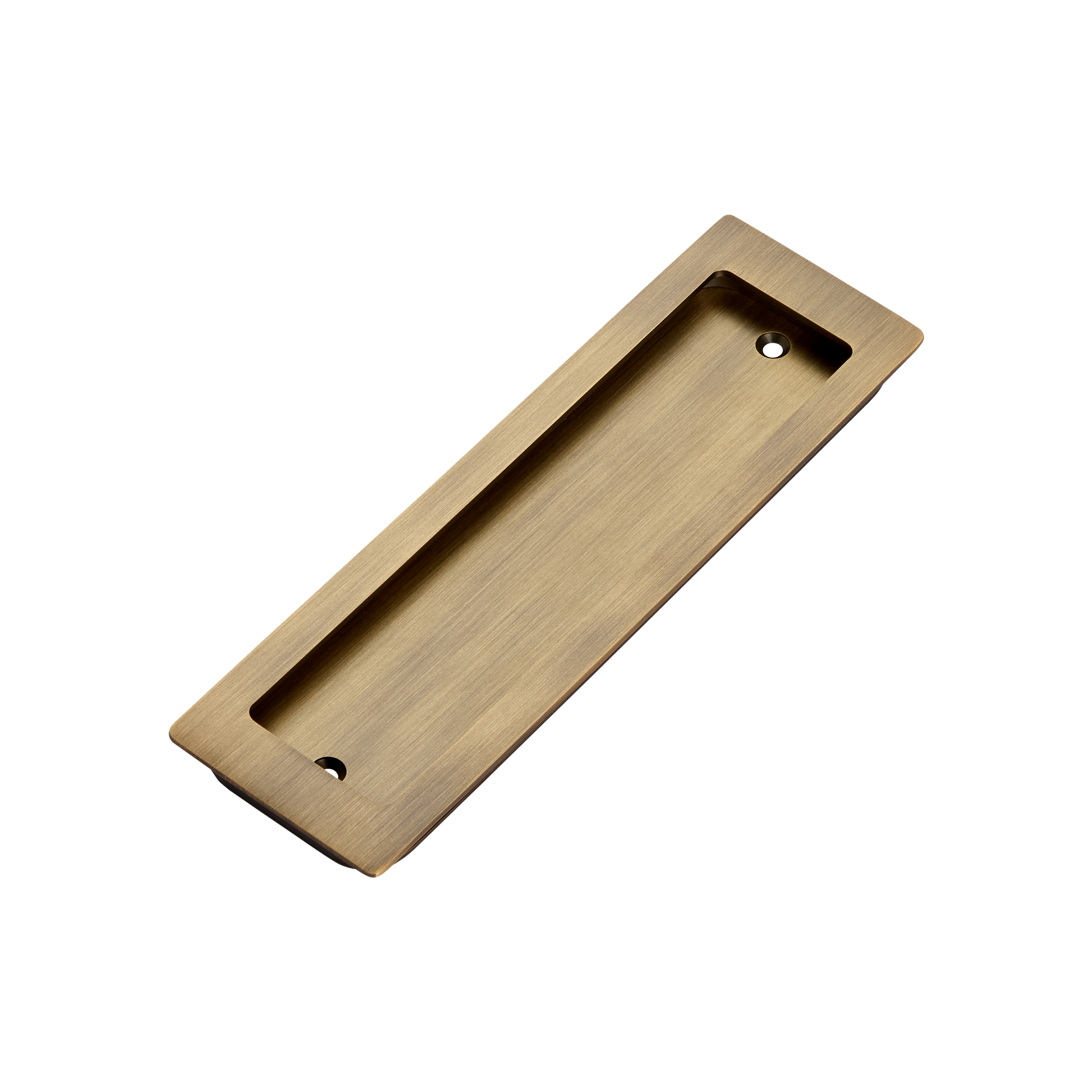 Momo Handles Cavity Slider Flush Pull Dark Brushed Brass (1)