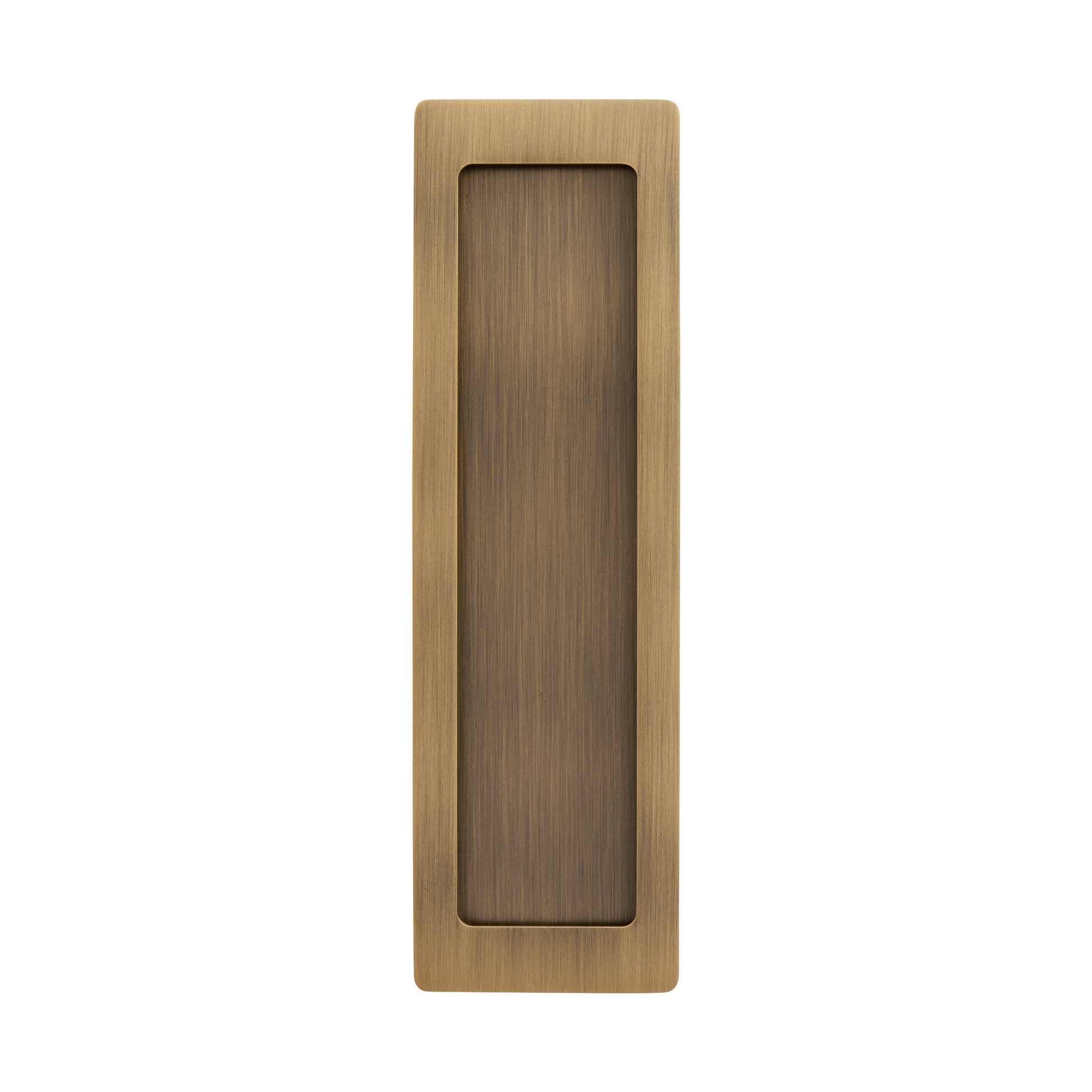 Momo Handles Cavity Slider Flush Pull Dark Brushed Brass (3)