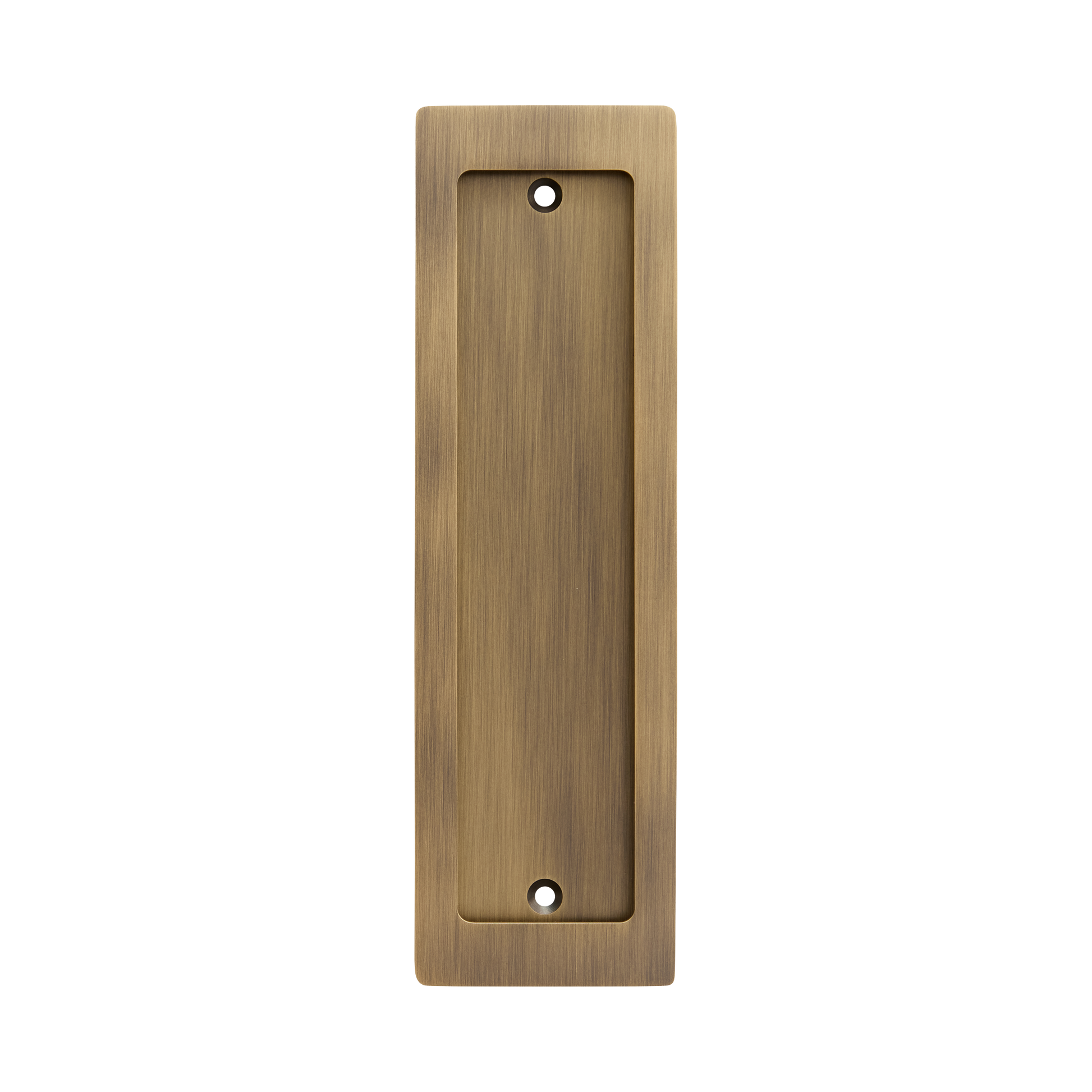 Momo Handles Cavity Slider Flush Pull Dark Brushed Brass (2)