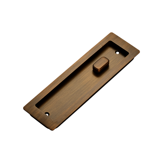 Momo Handles Cavity Slider Flush Pull Privacy Lock Kit Bronze