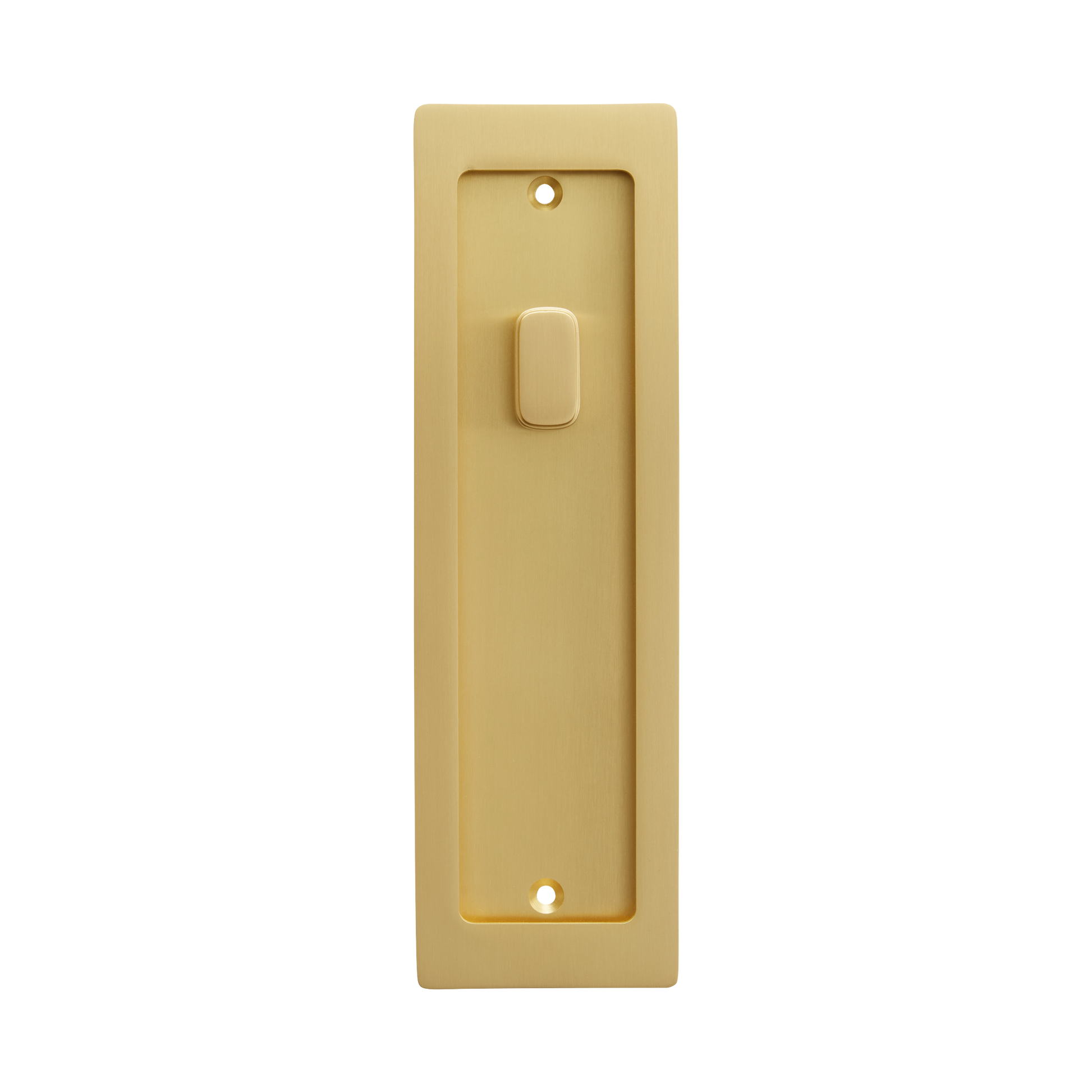 Momo Handles Cavity Slider Flush Pull Privacy Lock kit Brushed Satin Brass (3)