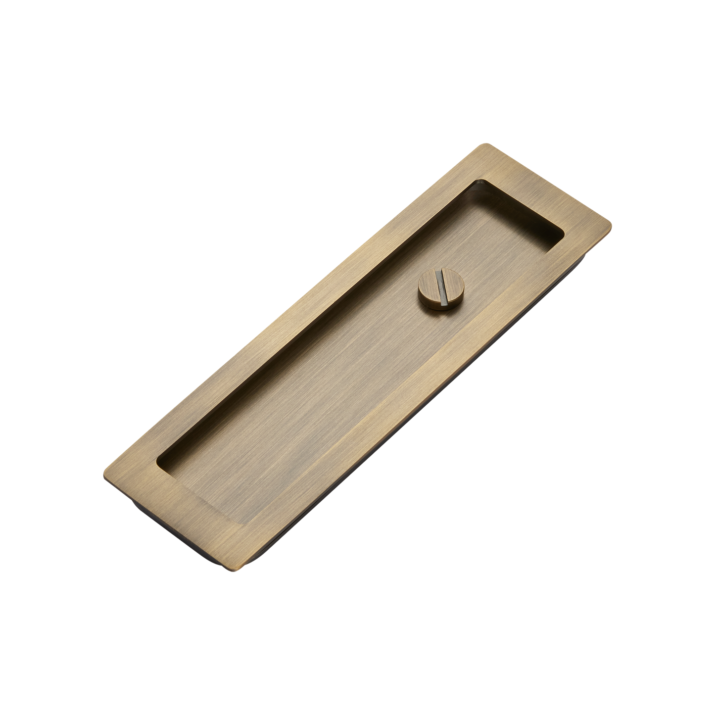 Momo Handles Cavity Slider Flush Pull Privacy Lock kit Dark Brushed Brass (1)