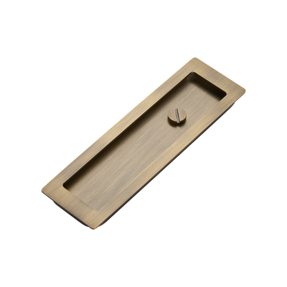 Momo Handles Cavity Slider Flush Pull Privacy Lock kit Dark Brushed Brass (1)