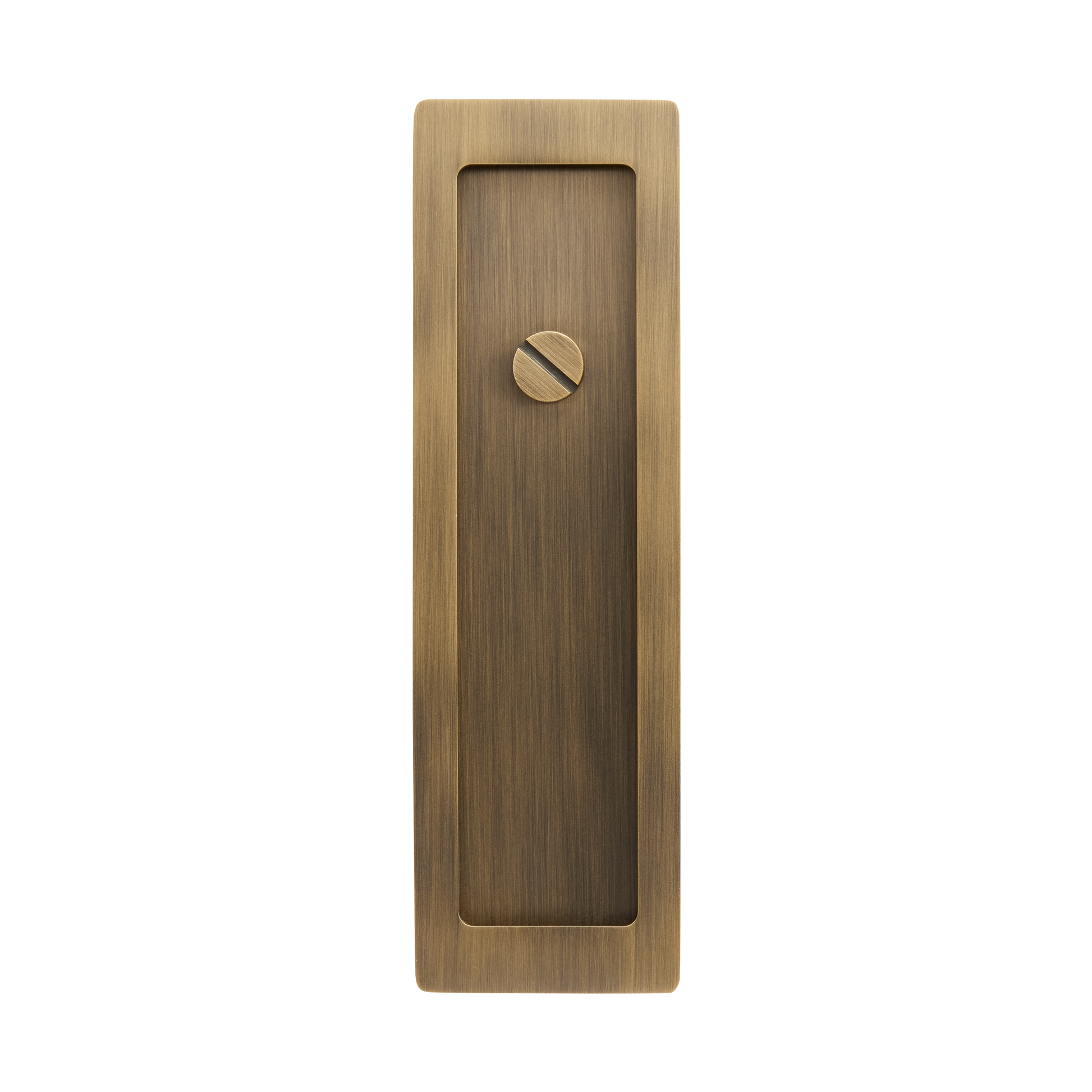 Momo Handles Cavity Slider Flush Pull Privacy Lock kit Dark Brushed Brass (3)