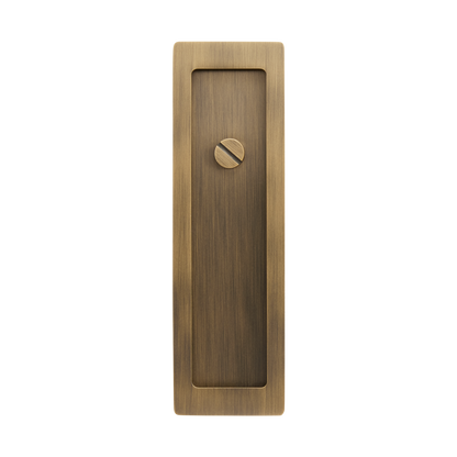 Momo Handles Cavity Slider Flush Pull Privacy Lock kit Dark Brushed Brass (3)