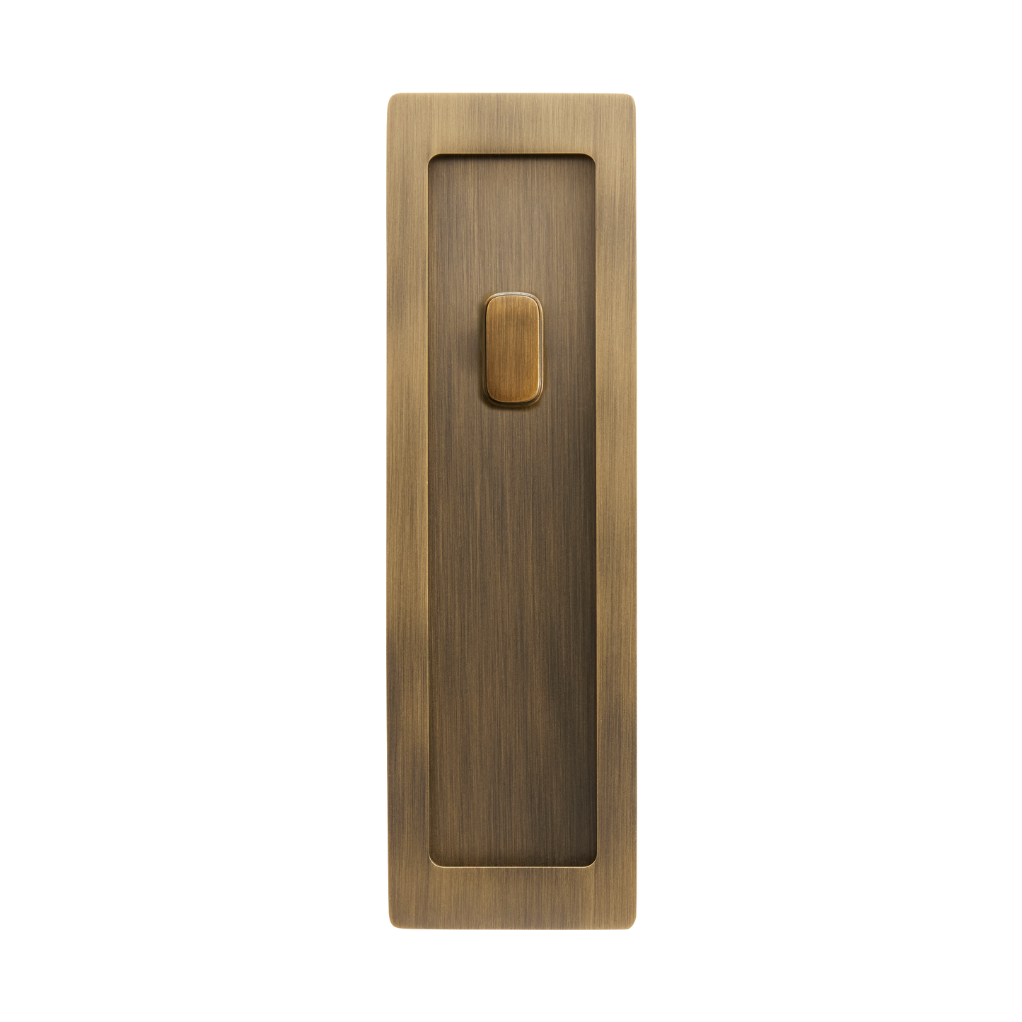 Momo Handles Cavity Slider Flush Pull Privacy Lock kit Dark Brushed Brass (2)